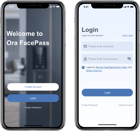 Ora FacePass Mobile App screenshot